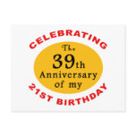 60th Birthday Gag Gifts Postcard