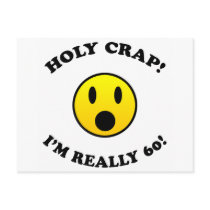 60th Birthday Gag Gifts Postcard