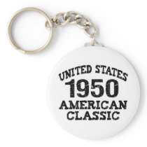 60th Birthday Gifts, 1950 Key Chains