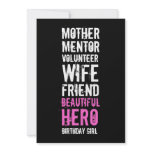 60th Birthday Invitation - Mom Volunteer Hero