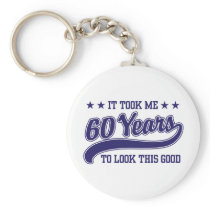 60th Birthday Keychain