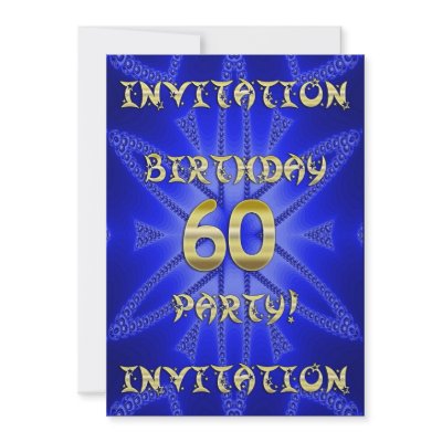 60th Birthday party invitation by Eggznbeenz