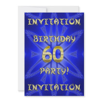 60th Birthday party invitation