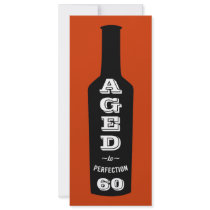 60th Birthday Party Invitation Aged to Perfection