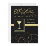 60th Birthday Party Invitations - Contemporary