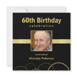 60th Birthday Party Invitations - Custom Photo