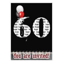 60th Birthday Party Invite