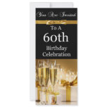 60th Birthday Party Personalized Invitation
