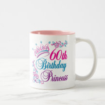 60th Birthday Princess Coffee Mug