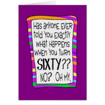 60TH BIRTHDAY SURPRISE CARD