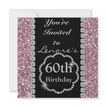 60th Classy Birthday Party Invitation
