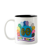 60th Happy Birthday Balloons Merchandise Coffee Mugs