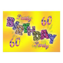 60th party invitation