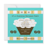 60th Surprise Birthday Party Invitation - Cupcake