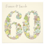 60th Wedding Anniversary Custom Invitation