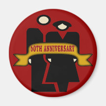 60th Wedding Anniversary Gifts Fridge Magnets