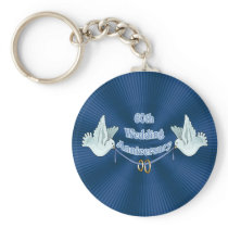 60th Wedding Anniversary Gifts Keychain