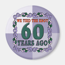 60th Wedding Anniversary Gifts Magnet