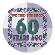 60th Wedding Anniversary Gifts Stickers