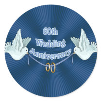 60th Wedding Anniversary Gifts Stickers