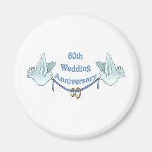 60th wedding anniversary gifts t fridge magnet