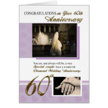 60th Wedding Anniversary Greeting Card