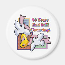 60th wedding anniversary gw refrigerator magnets