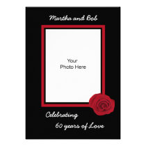 60th Wedding Anniversary Invitation -- Photo invitations