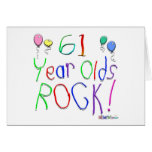 61 Year Olds Rock ! Card