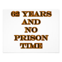 62 No prison time Personalized Invites