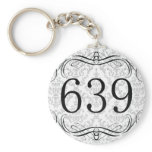 639 Area Code Key Chain