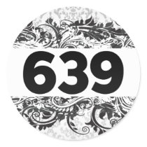 639 ROUND STICKER