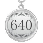 640 Area Code Necklaces