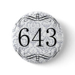 643 Area Code Pinback Buttons