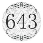 643 Area Code Round Stickers