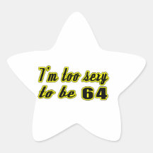 64 birthday designs stickers