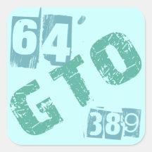 64' GTO 389 STICKERS