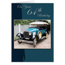 64th Birthday Greeting Card