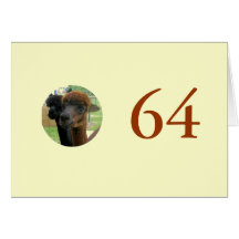 64th Birthday Greeting Cards