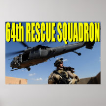 64th Rescue Squadron Poster