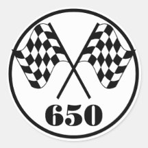 650 Chequered Flags Stickers