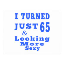 65 birthday designs post cards