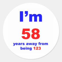 65 Birthday Stickers