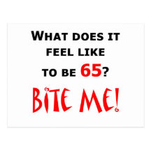 65 Bite Me! Postcard