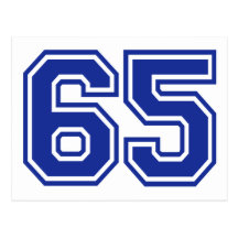 65 - number postcards
