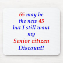 65 Senior Citizen Mouse Pads