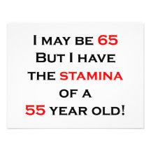 65 stamina personalized invites
