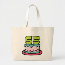 65 Year Old Birthday Cake Bag