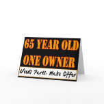 65 Year Old, One Owner - Needs Parts, Make Offer Greeting Card