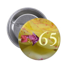 65th Birthday Buttons